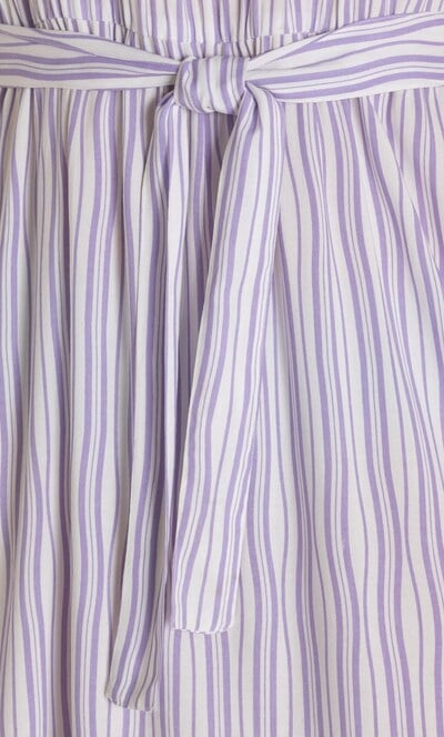 Striped Sleeveless Maxi Dress