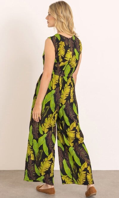 Botanical Print Jumpsuit