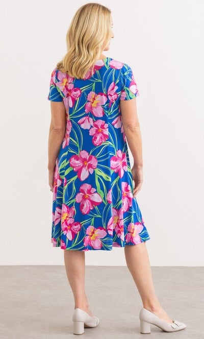 Anna Rose Bold Floral Textured Dress