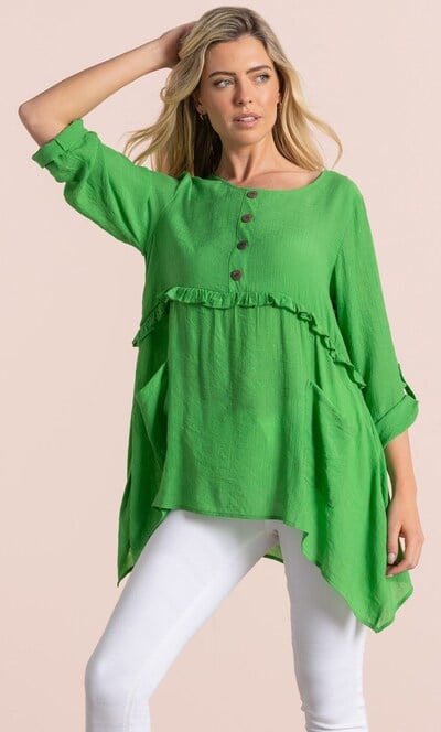 Dipped Hem Tunic Top