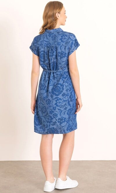 Floral Printed Short Sleeve Dress