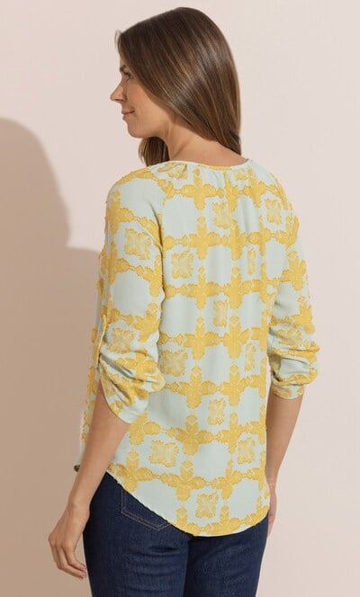 Jacquard Patterned Top