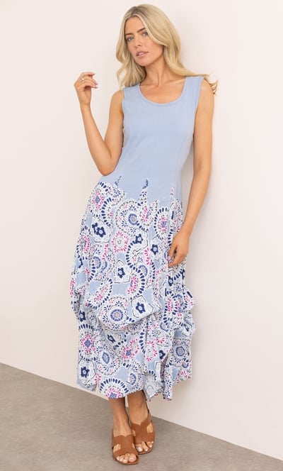 Printed Parachute Dress