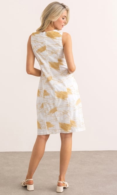 Embroidered Cotton Shift Dress