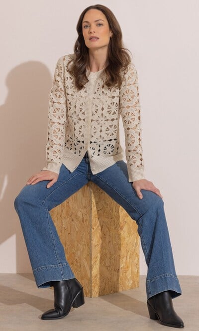 Crochet Knitted Cardigan