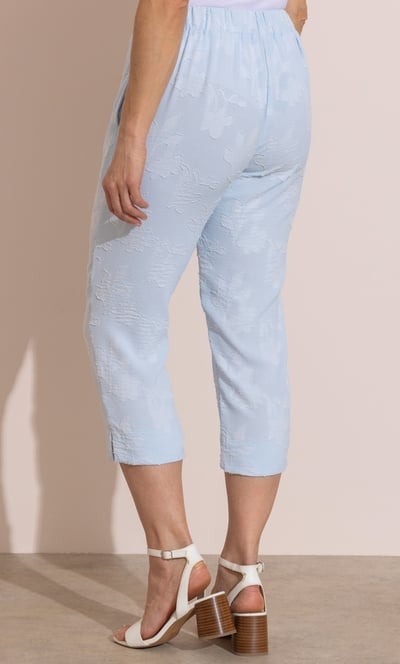 Anna Rose Jacquard Capri Trousers