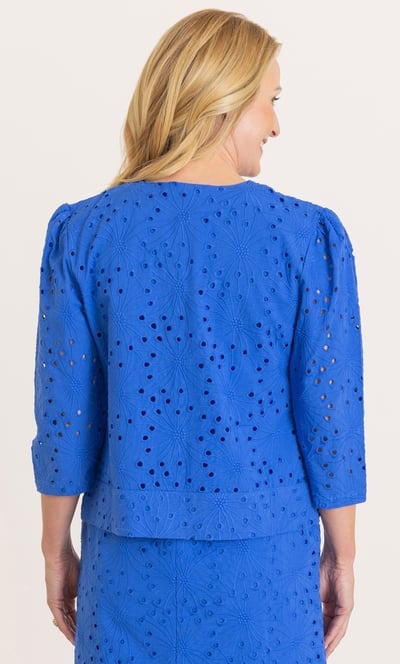 Anna Rose Broderie Anglaise Cotton Jacket