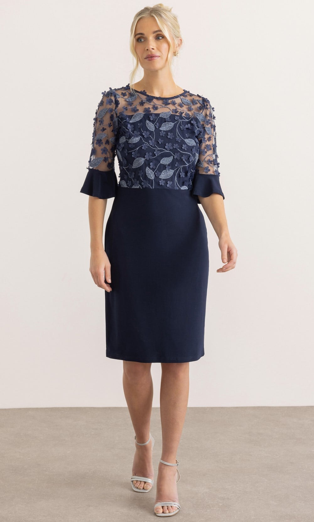 Classic Printed Party Dress main image 1